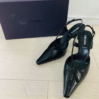 2022発売 【即日発送】PRADA ミュール パンプス リボン ブラック