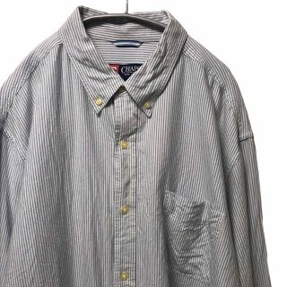 ラルフローレン(Ralph Lauren)の【希少】チャップス CHAPS 長袖シャツ XXL グレー ヴィンテージ 古着(シャツ)