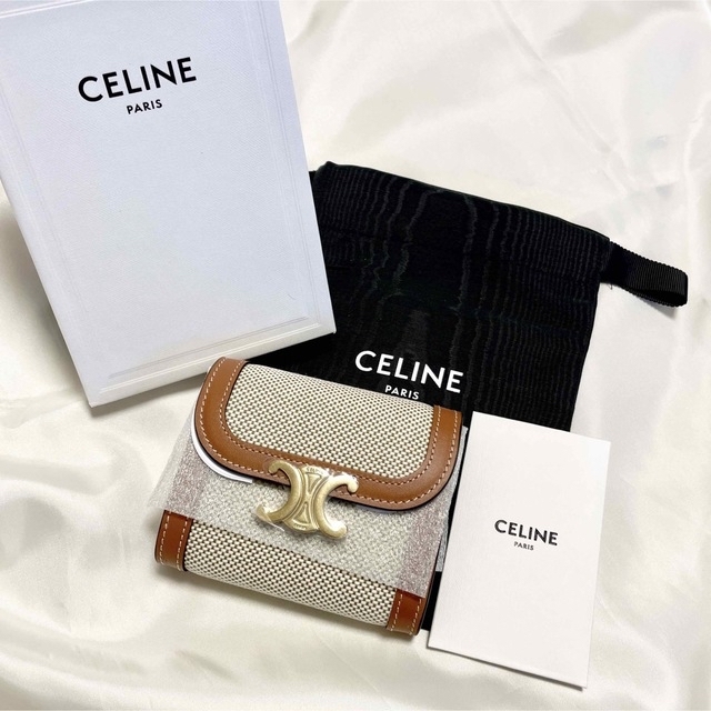 ✨新品✨CELINE セリーヌ トリオンフ 三つ折り財布  即日发送