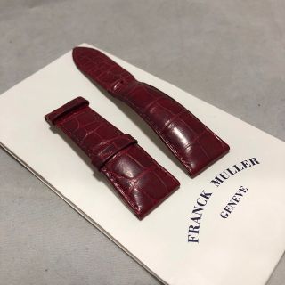 フランクミュラー(FRANCK MULLER)のフランクミュラー純正 アリゲーターベルト バーガンディ 22mm(レザーベルト)