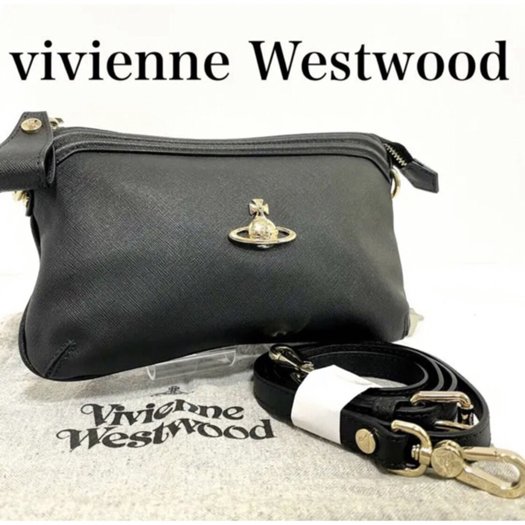 Vivienne Westwood(ヴィヴィアンウエストウッド)の美品！vivienne Westwood ゴールドオーブ　2way ヴィクトリア レディースのバッグ(ショルダーバッグ)の商品写真