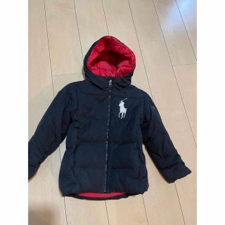 ポロラルフローレン(POLO RALPH LAUREN)の1本物ラルフローレン黒ビッグポニーのダウンジャケット　6のため110から120(ジャケット/上着)