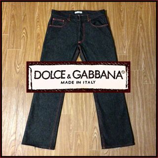 ドルチェアンドガッバーナ(DOLCE&GABBANA)のDOLCE&GABBANA ドルガバ デニム パンツ 黒 48 ブラックデニム(デニム/ジーンズ)