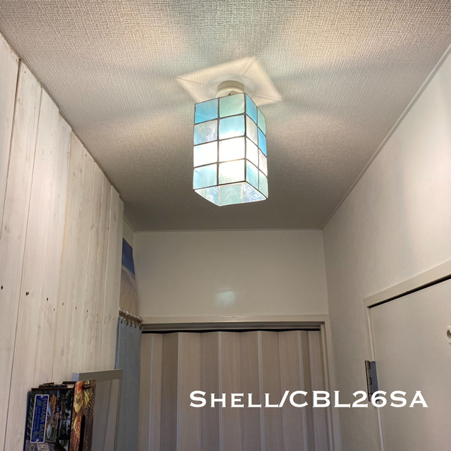 天井照明 Shell/CBLSA シーリングライト カピス貝 E26ソケット インテリア/住まい/日用品のライト/照明/LED(天井照明)の商品写真
