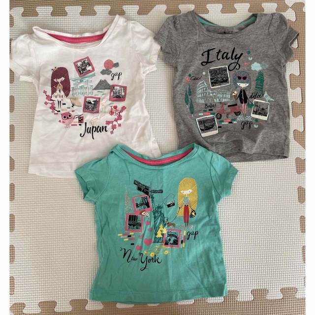 babyGAP(ベビーギャップ)のbabyGapTシャツ3枚セット キッズ/ベビー/マタニティのベビー服(~85cm)(Ｔシャツ)の商品写真