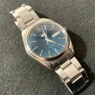 セイコー(SEIKO)のSeiko5 SNXA21K グリーン文字盤 ドーム風防(腕時計(アナログ))