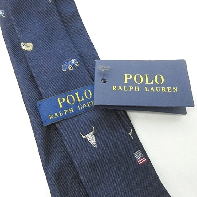 POLO RALPH LAUREN(ポロラルフローレン)のPolo by Ralph Lauren タグ付 総柄 ネクタイ レギュラータイ メンズのファッション小物(ネクタイ)の商品写真