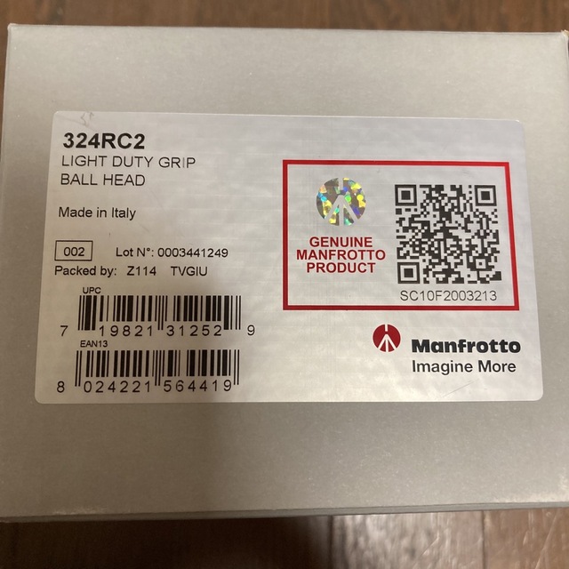 Manfrotto - Manfrotto マンフロット 雲台 324RC2の通販 by cmaje89's shop｜マンフロットならラクマ