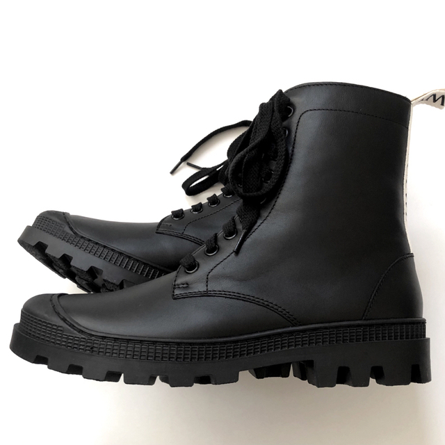 新品/40 正規品 LOEWE ロエベ コンバットブーツ ブーツ ブラック 黒