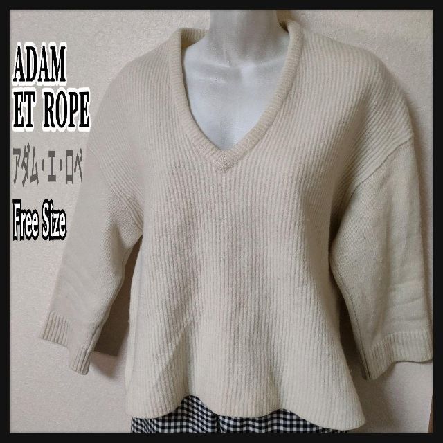 ADAM ET ROPE 100％Wool レディースニットセーター フリー