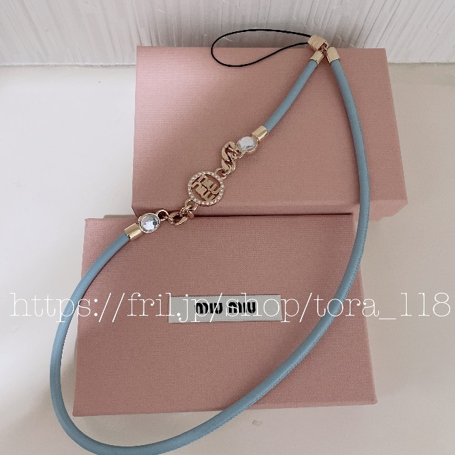 MIU MIU - miumiu♡ロゴ　ストラップ