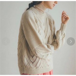 クラネ(CLANE)のCLANE OPENWORK CABLE KNIT(ニット/セーター)