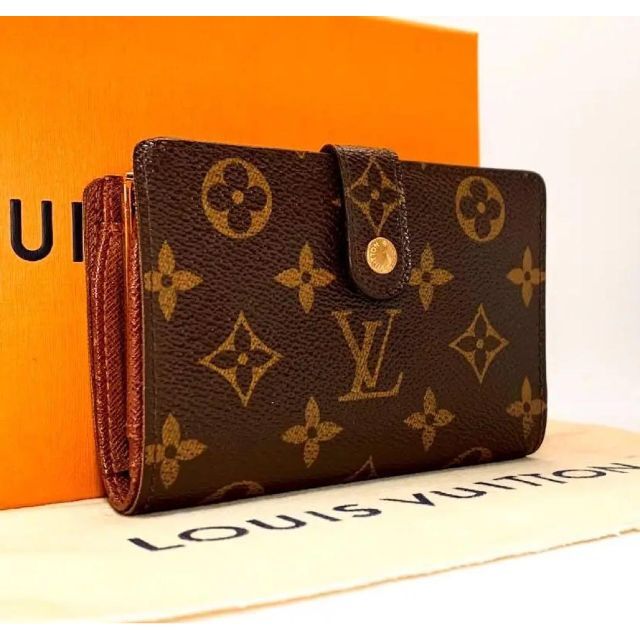 【美品】Louis Vuitton　モノグラム　ヴィエノワ　がま口　２つ折り財布