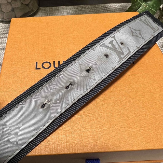 LOUIS VUITTON ルイ・ヴィトン ベルト モノグラム ブルー 3