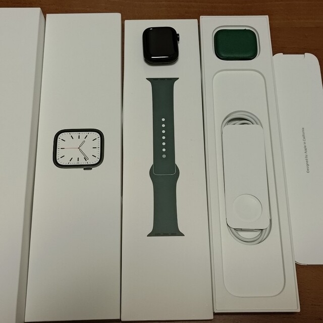 apple watch series7 41mm green GPSモデル 公式 19110円引き www.gold