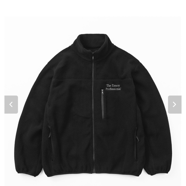 1LDK SELECT(ワンエルディーケーセレクト)の【新品】ennoy City Fleece BLACK × WHITE M メンズのジャケット/アウター(その他)の商品写真