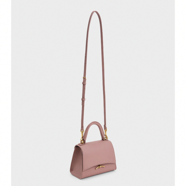 Charles and Keith - Huxley Metallic Push-Lock Top Handle Bagの通販