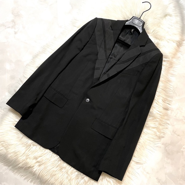 本物 美品 ディオールオム 配色切替 バイカラー 1B テーラード