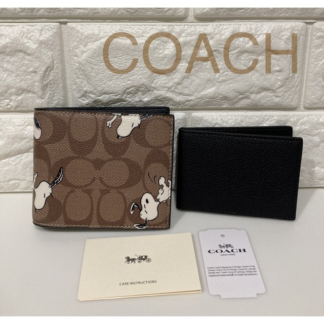 1点限定❣️新品♡COACH ピーナッツコラボ 折り財布 スヌーピー