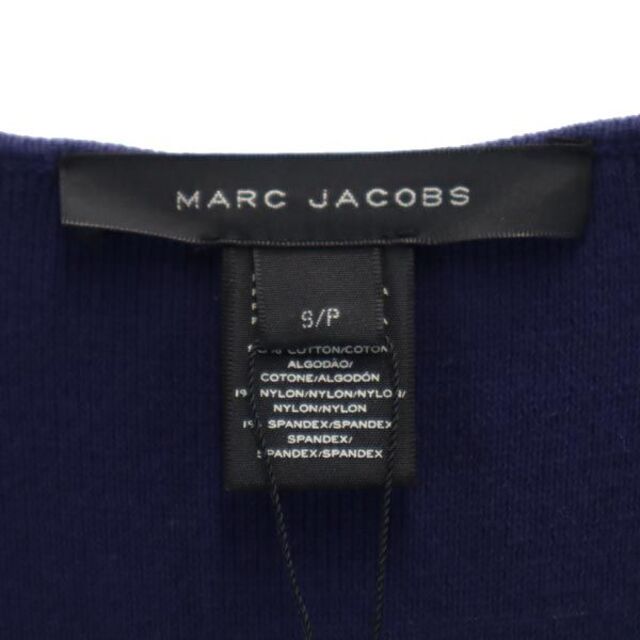 未使用 マークジェイコブス フレアカラープリーツスカート ワンピース S 紺 MARC JACOBS レディース 【中古】 【221229】