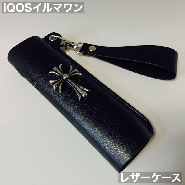 ファッションデザイナー アイコス イルマ iqos iluma ケース クロス レザー カバー 黒 f アイコス イルマ iqos iluma ケース クロス レザー カバー 黒 f