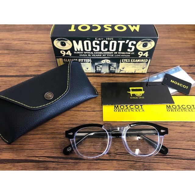 MOSCOT LEMTOSH/モスコット 46 BLACK/CRYSTAL | munchercruncher.com