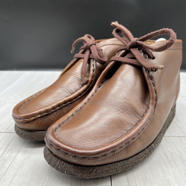 クラークス clarks ワラビー レザー ブラウン ブーツ 24 | フリマアプリ ラクマ