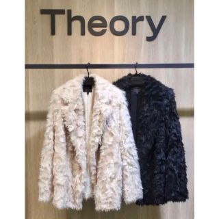 theory　セオリー　上品　ラビットファー　ファーコート　毛皮ジャケット