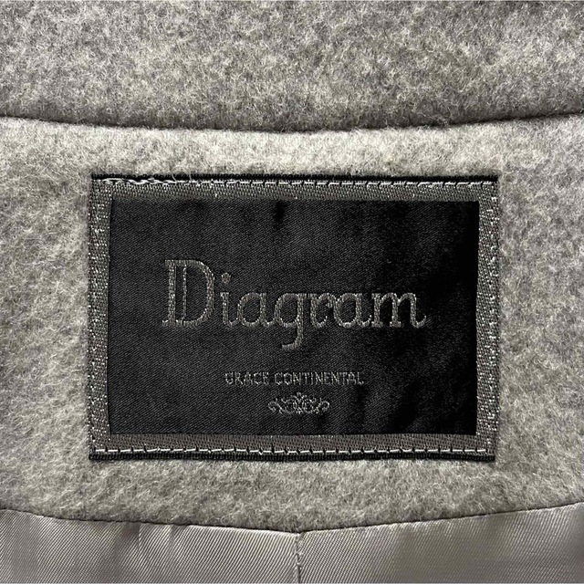 【定価8.5万】Diagram ダイアグラム ベルテッド ロング ガウンコート