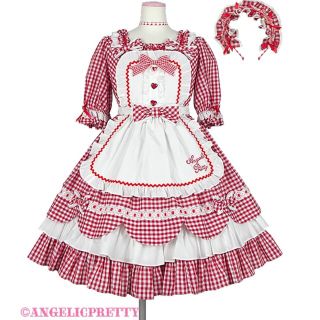 アンジェリックプリティー(Angelic Pretty)の期間限定値下げAngelic Pretty Heart Cafe ワンピース(ひざ丈ワンピース)