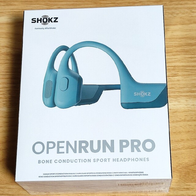 【値引き中】Shokz OpenRun Pro(Blue)ハイエンドモデルヘッドフォン/イヤフォン