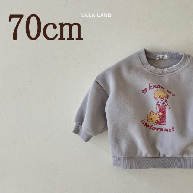 lalaland 70cm 裏起毛 ベビー トレーナー 韓国子供服 赤ちゃんの通販 by Dear. 子ども服と雑貨のお店｜ラクマ