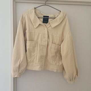 ダブルクローゼット(w closet)のW closet 後ろレースアップコーデュロイ アウター(Gジャン/デニムジャケット)