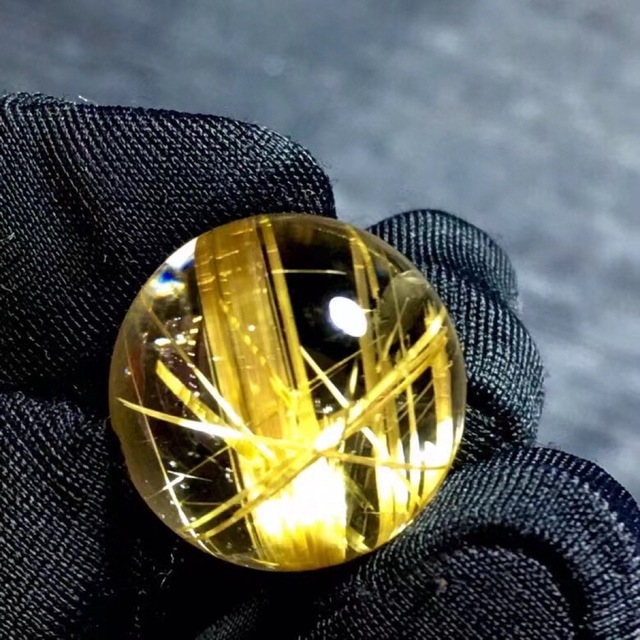 ⭐︎【天然】タイチンクオーツ 丸玉 16.2mm-