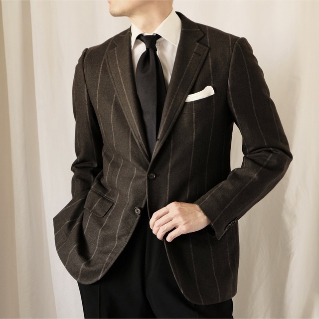 ISAIA - 美品ISAIAイザイア カシミア混チョークストライプジャケット ...