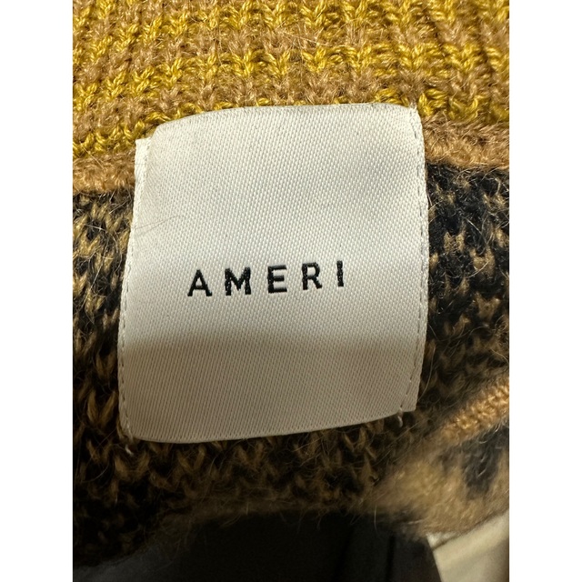 Ameri VINTAGE(アメリヴィンテージ)の新品　AMERI ⭐︎ KID MOHAIR LEOPARD KNIT キャメル レディースのトップス(ニット/セーター)の商品写真