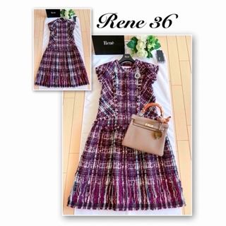 *ご専用*Rene2020新品同様タグ付きルネ ベロア中綿ショートコート34