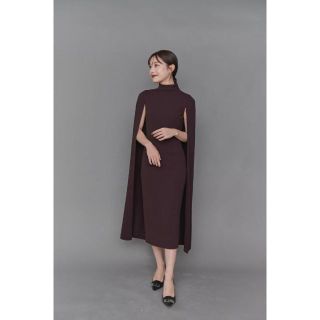 完売品 新品 Cape Georgette Dress L'Or ロル LOr(ロングワンピース/マキシワンピース)