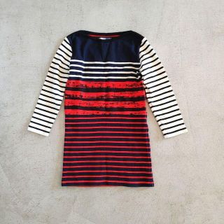 プチバトー(PETIT BATEAU)の美品PETIT BATEAU　プチバトー　キッズ　ボーダーT(Tシャツ/カットソー)