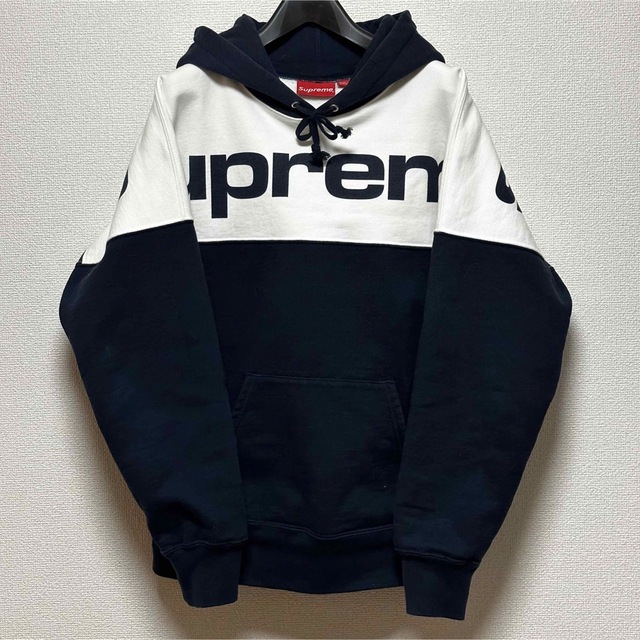 ライトブラウン/ブラック 17A/W Supreme Blocked Hooded Sweatshirt