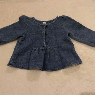 ベビーギャップ(babyGAP)のgap baby デニムフリル(シャツ/カットソー)