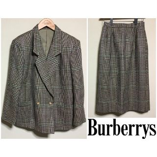 バーバリー(BURBERRY)のバーバリーズ　千鳥格子 セットアップ ウール カシミヤ混 7AR C-TK83(スーツ)