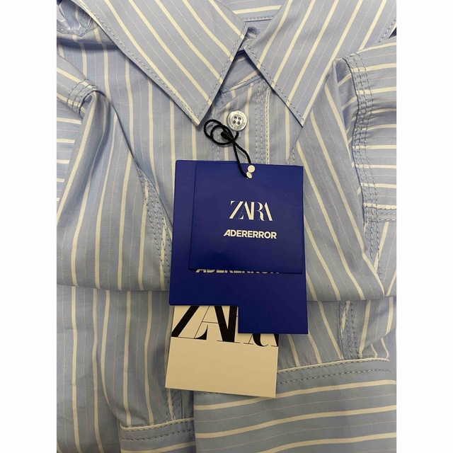 ZARA(ザラ)のADERERROR ZARA ストライプ ポプリンシャツ メンズのトップス(シャツ)の商品写真