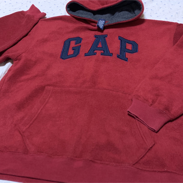 GAP(ギャップ)のヴィンテージ  OLD GAP ロゴ　フリースパーカー キッズXXLサイズ レディースのトップス(パーカー)の商品写真