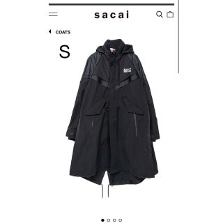 サカイ(sacai)のsacai nike トレンチジャケット　S(トレンチコート)