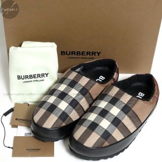 新品 Burberry チェックプリント スライド ネット売り www.esn-spain.org