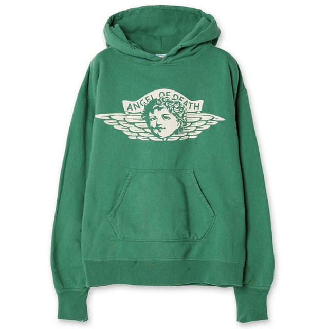 レビュー高評価の商品！ HOODIE M×××××× ©SAINT ANGEL L GREEN