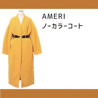 アメリヴィンテージ(Ameri VINTAGE)のアメリヴィンテージAMERIノーカラーコートオレンジ(ロングコート)