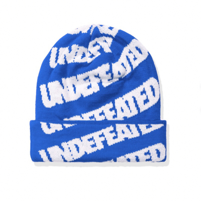 UNDEFEATED(アンディフィーテッド)の【新品】undefeated ニット帽 BLUE メンズの帽子(ニット帽/ビーニー)の商品写真