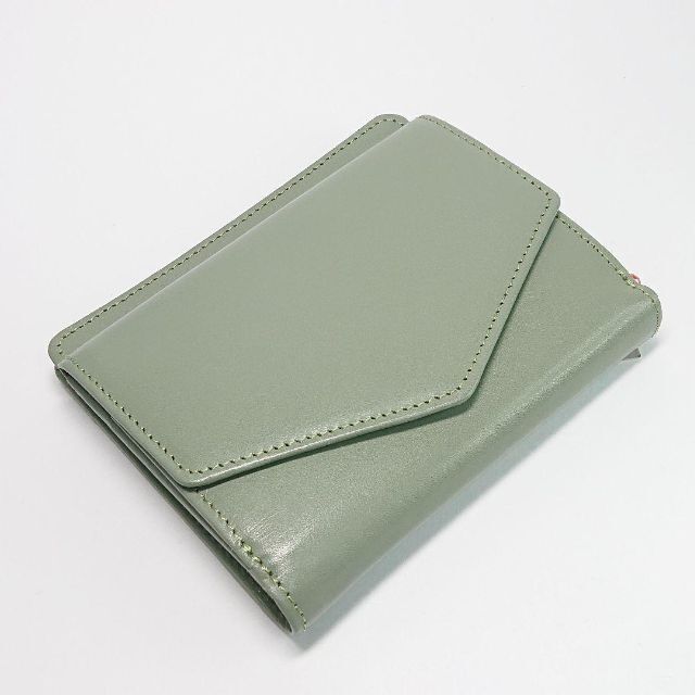 【新品タグ付き】マーガレットハウエルアイデア 二つ折り財布ロースバリー グリーン